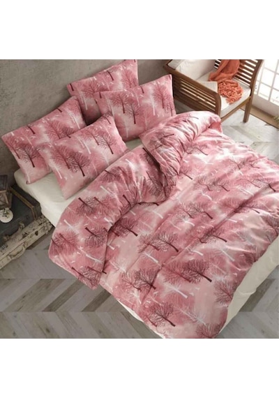 Ranforce Kumaşından Çift Kişilik Nevresim Seti 200x220 Bordo