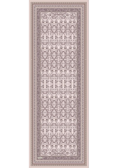 Premium Lux Original Etnik Desen Şal Vual İpek, 1. Sınıf, Hafif, Rahat, Şık, Tesettür Giyim Toz Pembe & Lila