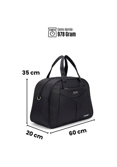 Vıatox Adm 01 Büyük Boy Unisex Seyahat&spor El Valizi Siyah