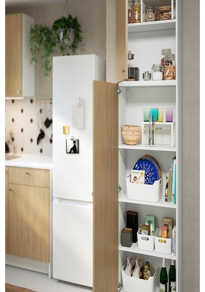 Ikea Meşe Dayanıklı Mutfak Dolabı 60x31x228 Cm Meşe Görünümlü