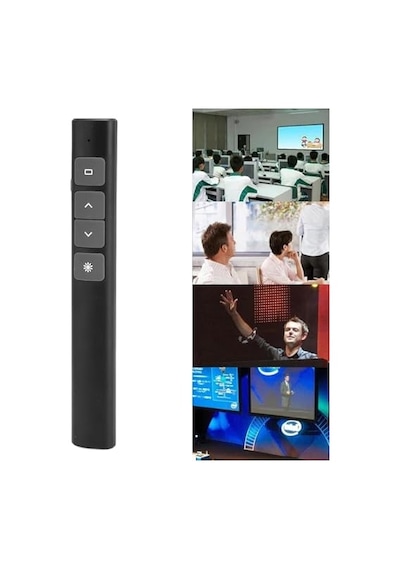 Kablosuz Sunum Tıklayıcı Kırmızı Işaretçi Slayt Gösterisi Powerpoint Wın10 Mac Keynote Slaytlar B3