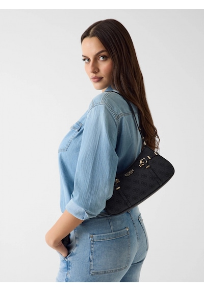 Guess Leona Logolu Kadın Antrasit Omuz Çantası Hwsg9917180-clo