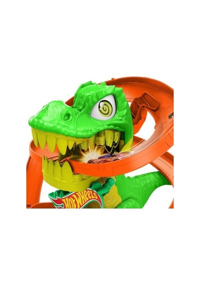 T-rex Ve İtfaiye İstasyonu Oyun Seti Eğlenceli Tasarım