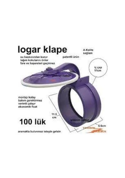 100'lük Atık Su Rögar Klapesi 6998