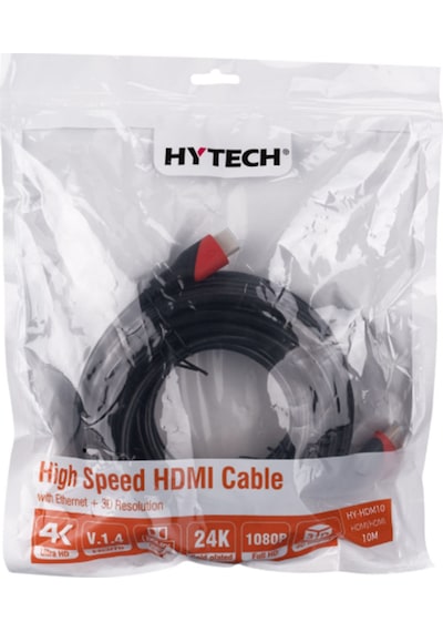 Ayt Hytech 10 Metre Hdmı Kablosu Altın Uçlu 1.4 Versiyon 3d Destekli Pc Bilgisayar Uydu Cihazı Monitör Görüntü Kablosu