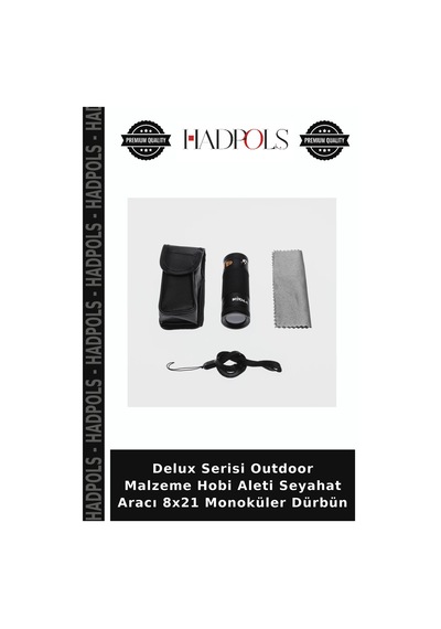 Delux Serisi Outdoor Malzeme Hobi Aleti Seyahat Aracı 8x21 Monoküler Dürbün