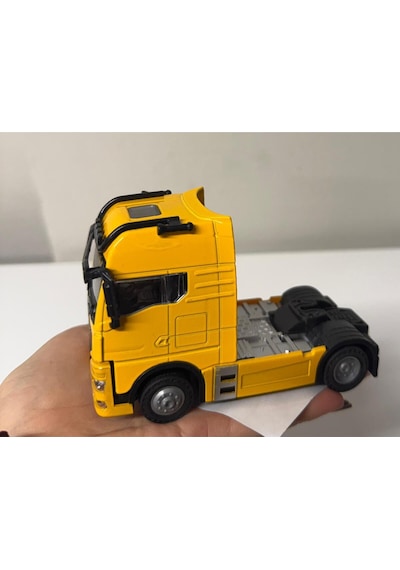 Man Oyuncak Tır Taşıyıcı Man Kupa Model Diecast 12cm Maket Koleksiyon Sarı
