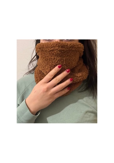 Ladycolor Peluş Kahverengi Kışlık Kadın Boyunluk Kahve