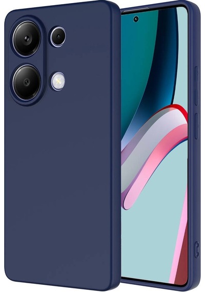 Noktaks - Xiaomi Uyumlu Xiaomi Redmi Note 13 4g - Kılıf İçi Kadife Koruyucu Mara Lansman Kapak - Lacivert