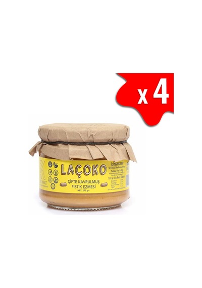 Laçoko Doğal Çifte Kavrulmuş Yer Fıstığı Ezmesi 1100 G