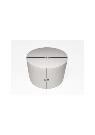 Strafor Kalınlık 12cm Yuvarlak 18cm Tek
