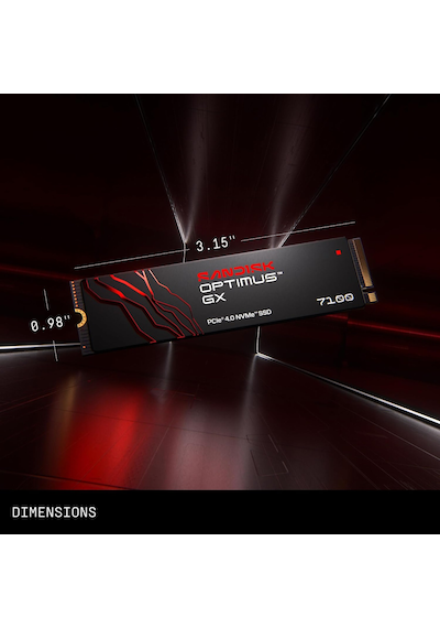 Sandısk 1 Tb Optimus Gx 7100 Nvme Ssd - Pcıe Gen 4, M.2 2280, 7.250 Mb/s'ye Kadar Okuma Hızı