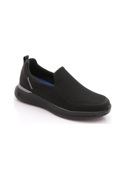 King Paolo H1255 Erkek Walk Slip Krakers Spor Ayakkabı Siyah