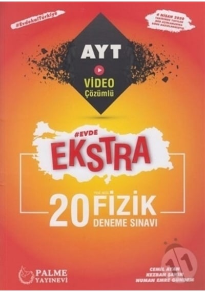 Palme Yks Ayt Ekstra Fizik 20 Deneme Sınavı N11.14064