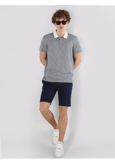 Colin'S Regular Fit Mavi Erkek Polo Yaka Kısa Kol Tişört Cl1064304_Q1.V2_Blu