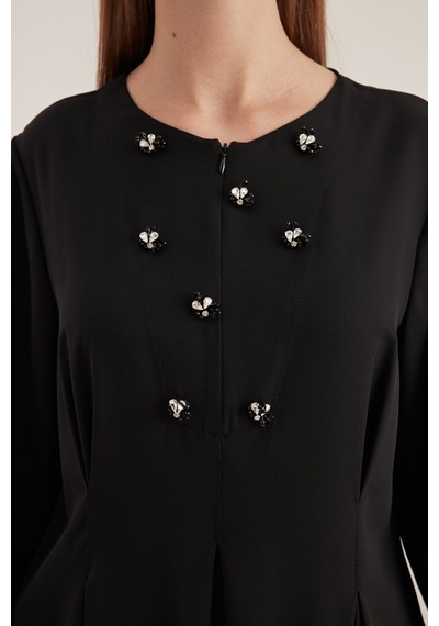Aker 24aw15760112 Büyük Beden Tunik 24aw15760112 002 Siyah Siyah