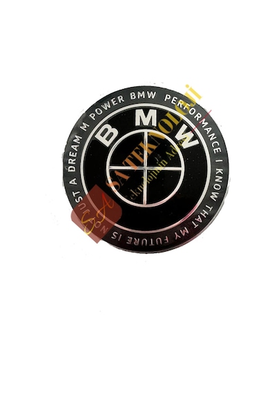 Bmw 50.yıl kaput bagaj logosu 82mm (Words fullblack 51148132375