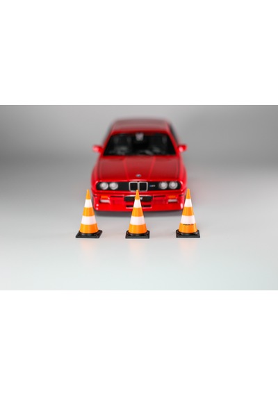 1/24 Ölçek Diorama Trafik Dubası, Trafik Konisi, Garaj Diorama Aksesuarı, Diorama Aksesuar 10 Adet