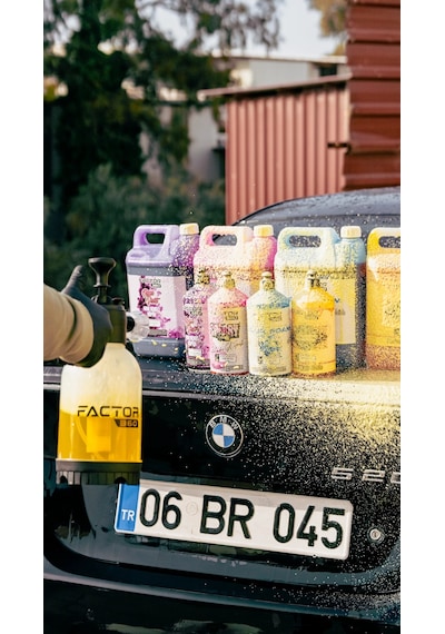 Factor360 Yellow Foam Sarı Renkli Oto Yıkama Köpüğü Oto Şampuan 1:15 Konsantre 5 L