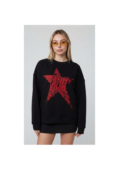 Flex Fashıon Kadın Yıldız Detaylı Salaş Oversize Triko Siyah-kırmızı Kazak Siyah-lila - 815291364 Siyah-lila - 815291364 Siyah-lila Flex Fashıon Kadın Yıldız Detaylı Salaş Oversize Triko Siyah-kırmızı Kazak Siyah-lila - 815291364 Siyah-lila - 815291364 Siyah-lila