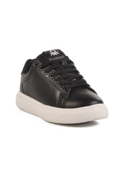 United Colors Of Benetton Siyah Hafif Kadın Sneaker Bnı-11567 Z Siyah-Beyaz