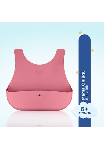 Silikon Mama Önlüğü Pembe 5 Adet