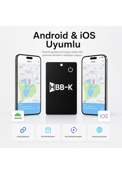 Hbb-k Apple Uyumlu iOS&android Akıllı Kart Siyah 2'li Paket