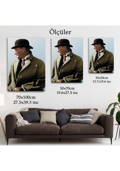 Atatürk Dekoratif Duvar Tablosu-6464 70 X 100