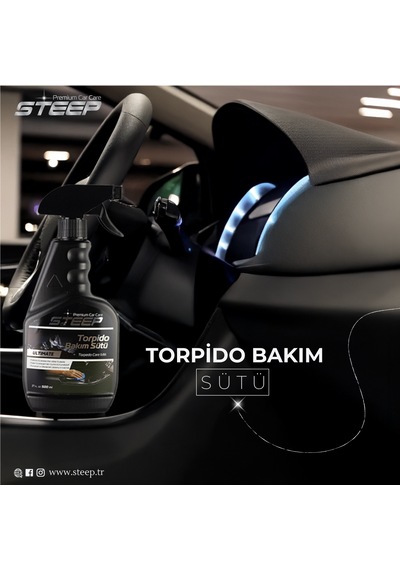 Steep Ultimate Torpido Bakım Sütü Ve Temizleyici Parlatıcı 500 Ml Premium Detay Fırça 1 Adet