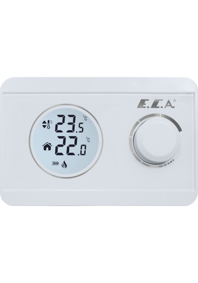 Eca Poly Pure 100w Dijital Pilli On-off Kablosuz Oda Termostatı