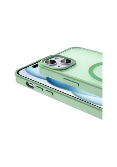 Apple Uyumlu iPhone 14 Plus 15 Kılıf Magsafe Şarj Özellikli Mat Arka Yüzey Sio Kapak