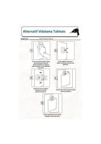 Teknotel Banyo Havlu Askısı Havluluk Krom Dm234 Krom