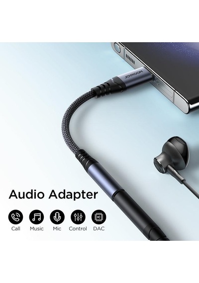 Joyroom Arama Destekli Ses Adaptörü Type-c - 3.5 Mm