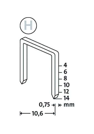 Novus H Tip 37/10mm Süper Sert Zımba Teli 1000 Li Paket