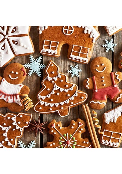 Noel Yılbaşı Kurabiye Kesici 5'li Set New Year Goldcakes