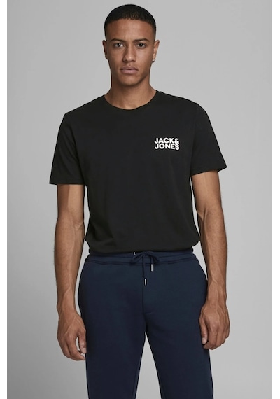Jack & Jones 12151955 Jjecorp Logo Tee Ss O-neck Noos Erkek T-shirt 12151955-R4306 Siyah