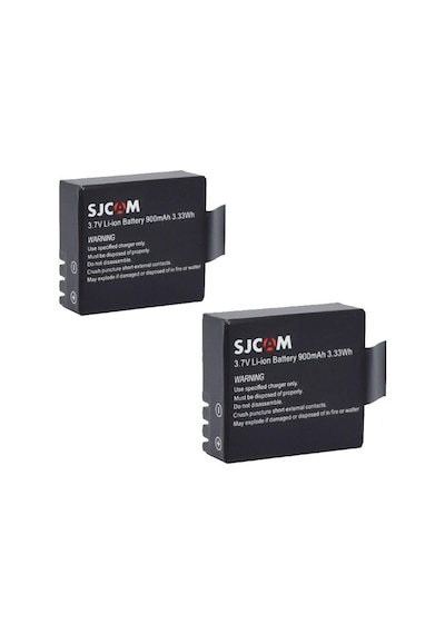 Sjcam 4000 5000 M10 3.7v 900 Mah 2li Batarya Pil Seti