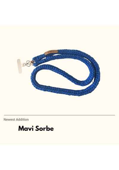 Mavi Sorbe Telefon Askısı