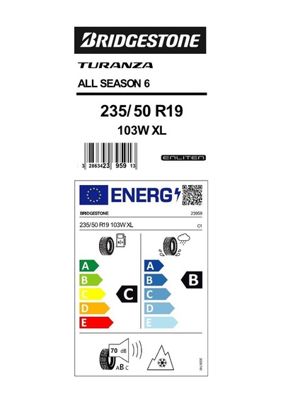 Bridgestone Turanza All Season 6 235/50 R19 103W Xl Dört Mevsim Lastiği 2026