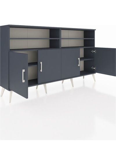 Arges Konsol 6 Raflı 4 Kapaklı 176x30x99 Antrasit-antrasit Antrasit-antrasit Arges Konsol 6 Raflı 4 Kapaklı 176x30x99 Antrasit-antrasit Antrasit-antrasit