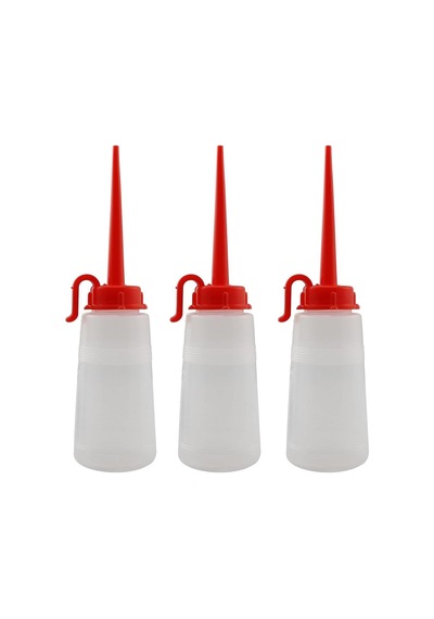 3 Adet Yumuşak Şeffaf Plastik Yağdanlık 160 Ml 0