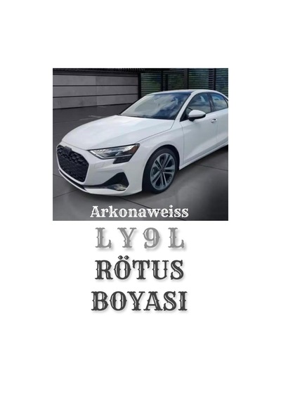 Audı Arkonaweiss Ly9l , A3, A5, A6, A7, Q3, S3, E-tron / Gt, Rs E-tron / Gt - 25ml Fırçalı Şişe