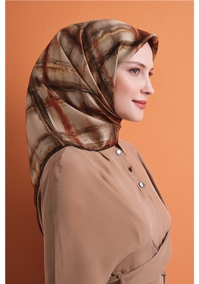 Armine Saf İpek Sura Eşarp 9602d 37 Kurşun