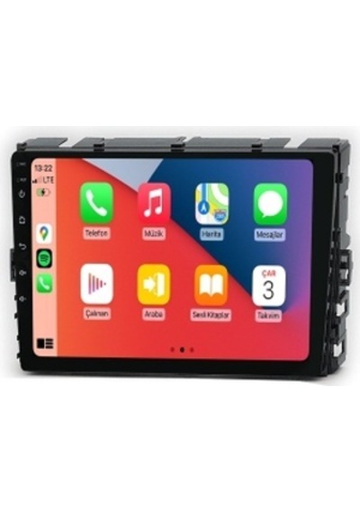 Volkswagen Polo 2018-2020 4gb Ram 64gb Hafıza 8 Çekirdek Carplay Kamera Android Multimedya 9"