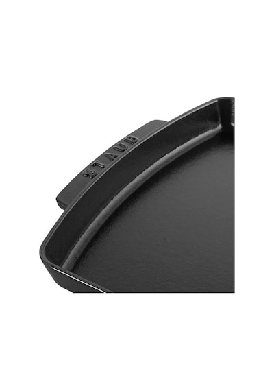Staub Specialities Ahşap Altlıklı Döküm Servis Tabağı, Siyah Diğer