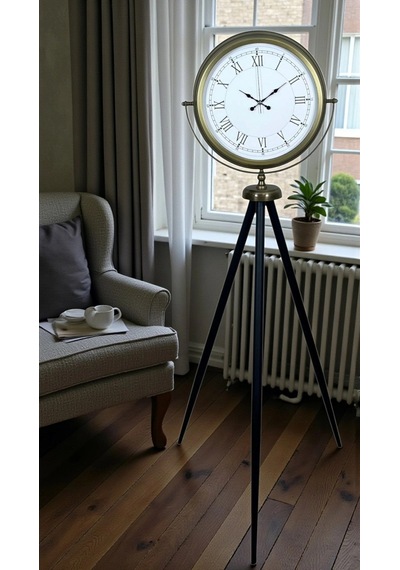 Prestij Vintage Tripod Ayaklı Saat Çok Renkli