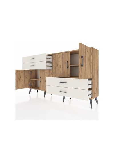 Arges Konsol 3 Raflı 4 Çekmeceli 4 Kapaklı 176x30x99 Çam-çam/ayta Çam-çam/aytaşı Arges Konsol 3 Raflı 4 Çekmeceli 4 Kapaklı 176x30x99 Çam-çam/ayta Çam-çam/aytaşı