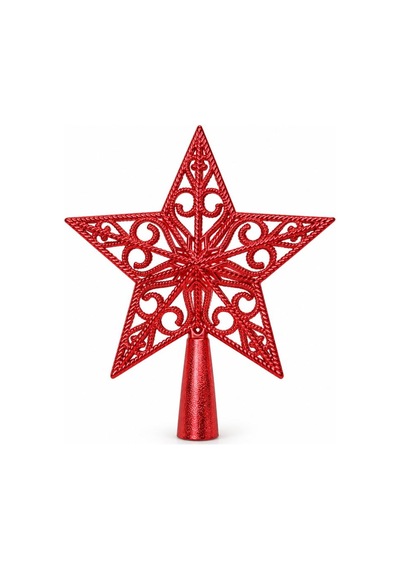 Yılbaşı Çam Ağacı Tepeliği 15x17 Cm Dekoratif Yıldız Tepe Noel Süsü Diğer