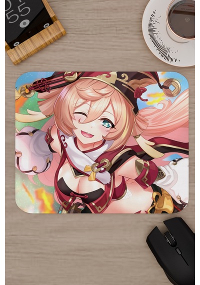 Yanfei Genshin Impact Anime Oyuncu V2 - 22x18 Gaming Mouse Pad Fare Altlığı