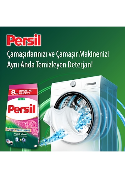 Persil Matik Toz Çamaşır Deterjanı Gülün Büyüsü 9 KG